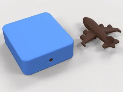 Chocolate Mold Airplane 3D print model
