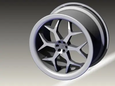 AUDI CAR RIM 3D model