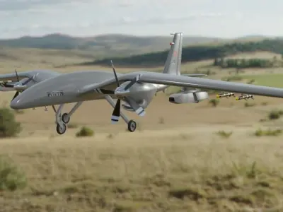 Bayraktar Akinci Tiha Ucav 3D model