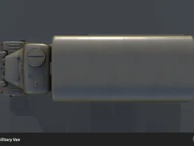 PV3S Truck Van Set Low-poly 3D model