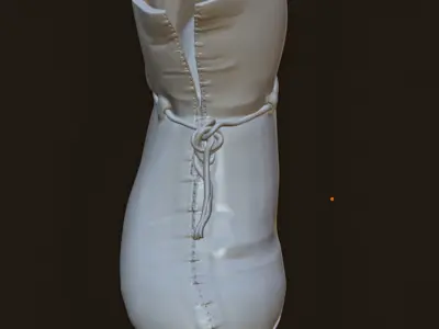 Authentic Medieval Ankle Boot 3D print model