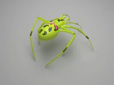 Happy Face Spider 3D model