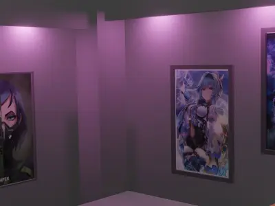 Small Room for Gamer Free 3D print model