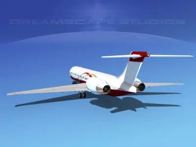 McDonnell Douglas MD-87 Corporate 1 3D model