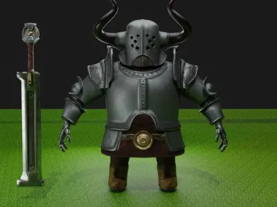 Gladiator Knight Warrior 3D model