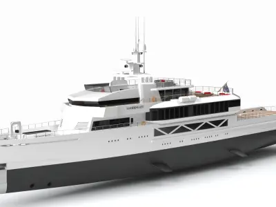 Wanderlust Superyacht Dynamic Simulation 3D model