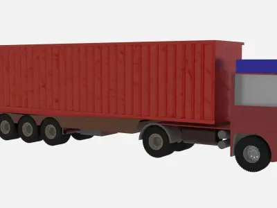 INDIAN TRUCK Free low-poly 3D model