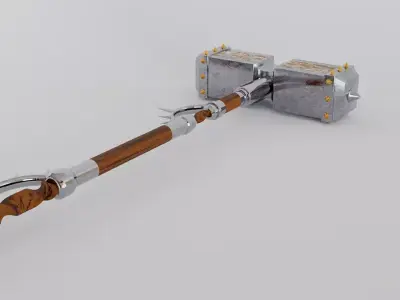 Twohanded Hammer 3D model
