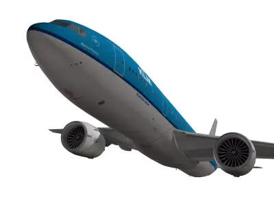 Boeing 777-200ER KLM 3D model