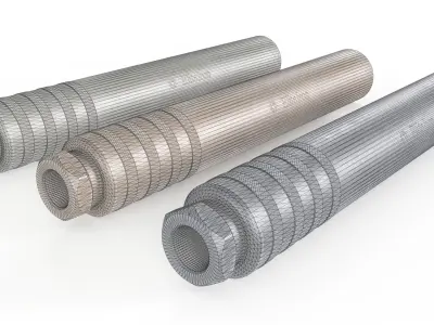 Elite Iron Alpha 50 cal Suppressor Low-poly 3D model