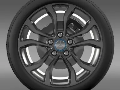 Mercedes Benz C 220 wheel 3D model