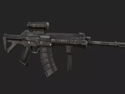 QBZ 191 Low-poly 3D model