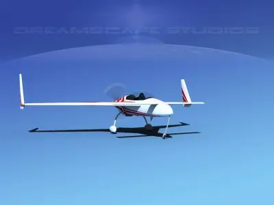 Rutan Long-EZ V06 3D model