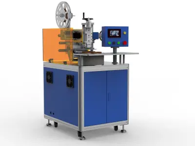 Double station rotary labeling machine 3D model