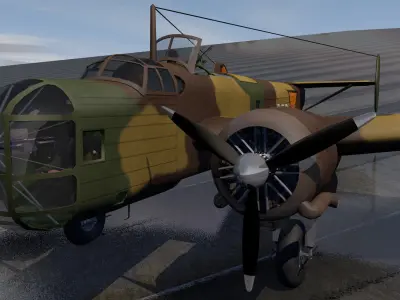 Fokker TV 3D model