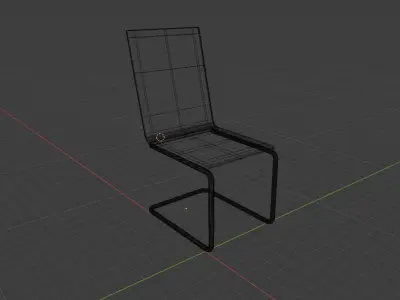 Generic Table Chair Set  Free low-poly 3D model