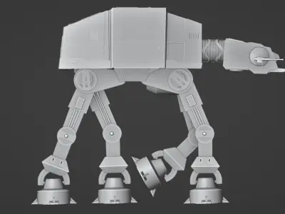ATAT-WALKER FROM STAR WARS Free low-poly 3D model