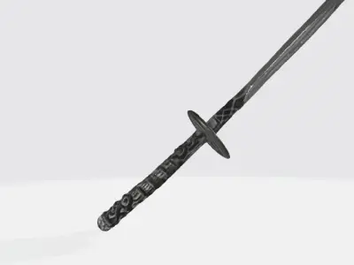 Ebony sword 3D model