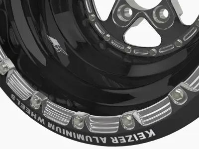 Keizer Full House Forged 15 drag rear wheel Low-poly 3D model