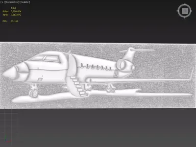 Jet Suitable for embossing Hot Foil Technique 3D model