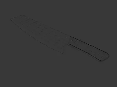 Kitchen knife Free 3D model