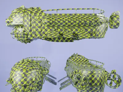  Fast and heavy military reconnaissance submarine 3d model free Free low-poly 3D model