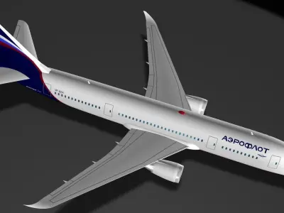 Aerofloat 787 - 8 Dreamliner 3D model