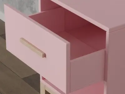 Modern Bedside Design Free 3D model buy