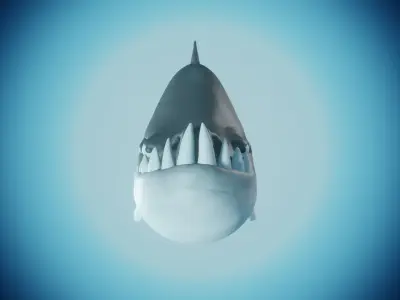 Shark - Cartoon Styled  3D model