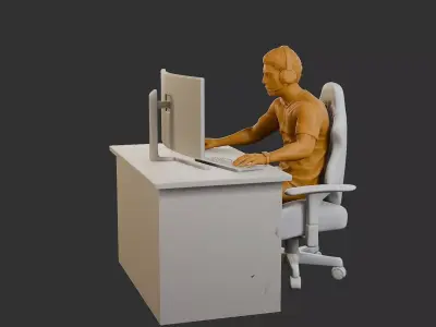 Video Game Player VGP1 001 3D print model