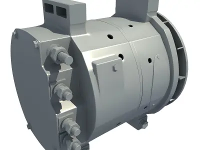 Silver Engine Part 6 3D model
