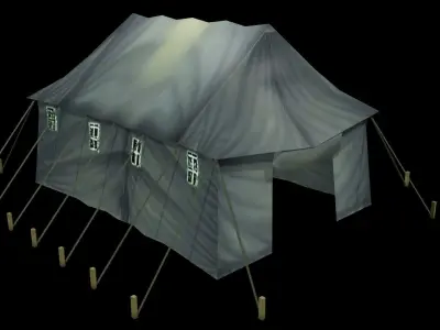 Tent Low poly Model Free low-poly 3D model