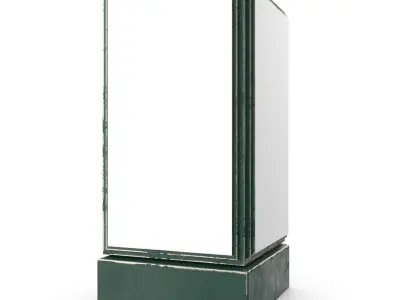 Street Advertising Billboard 15 Low-poly 3D model