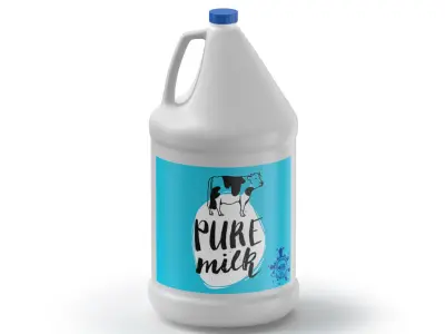 Milk Jug 3D Model purchase