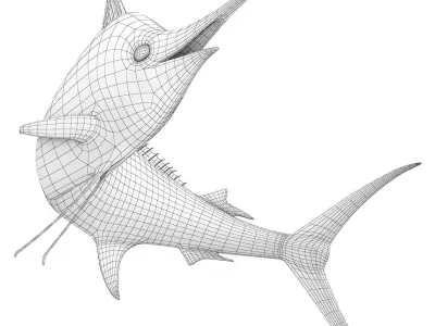 Marlin fish 3D model