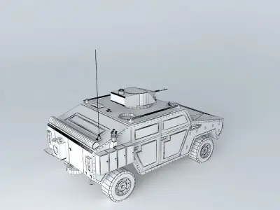 Armoured vehicle infantry and reconnaissance Free 3D model