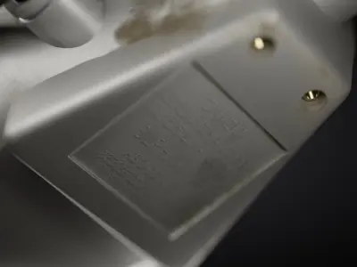 Ascii Japanese Sony PlayStation 2 Fishing Rod Controller  3D model