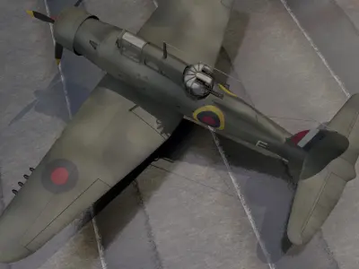 Blackburn B-25 Roc Mk-1 3D model