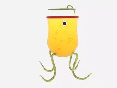 Pitcher Plant Monster Low-poly 3D model