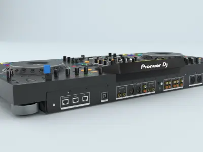 Professional DJ system Black Pioneer XDJ-XZ 3D model