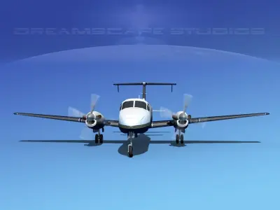 Beechcraft B1900C V05 3D model