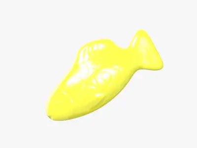 3D model Swedish Fish Yellow 3D model