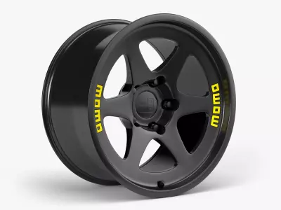 Momo Heritage 6 Wheel Low-poly 3D model