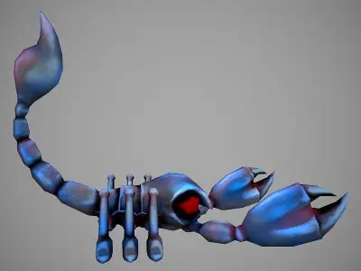 Scorpion Cartoon Low-poly 3D model