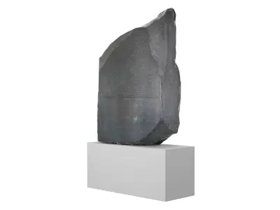The Rosetta stone Low-poly 3D model