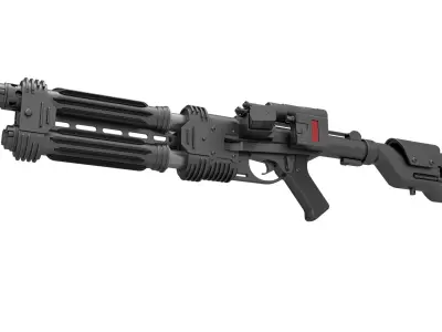 Shore trooper Blaster E-22 from Star Wars Rogue One 3D model