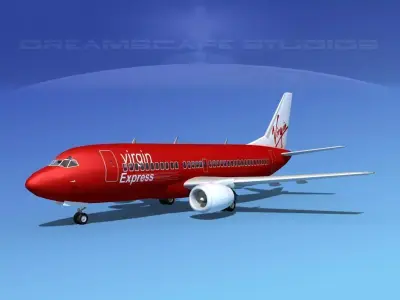 Boeing 737-300 Virgin Express 3D model