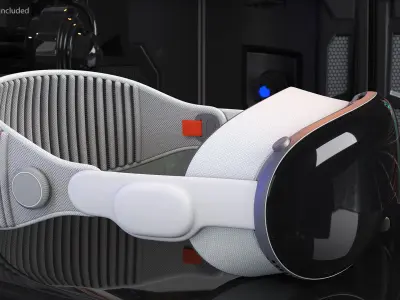Mixed Reality Headset Apple Vision Pro 3D model
