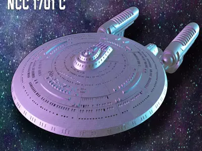 USS ENTERPRISE NCC 1701-C 3D model