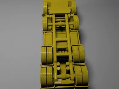 Dump Truck Inveco Ready for Print Free 3D print model